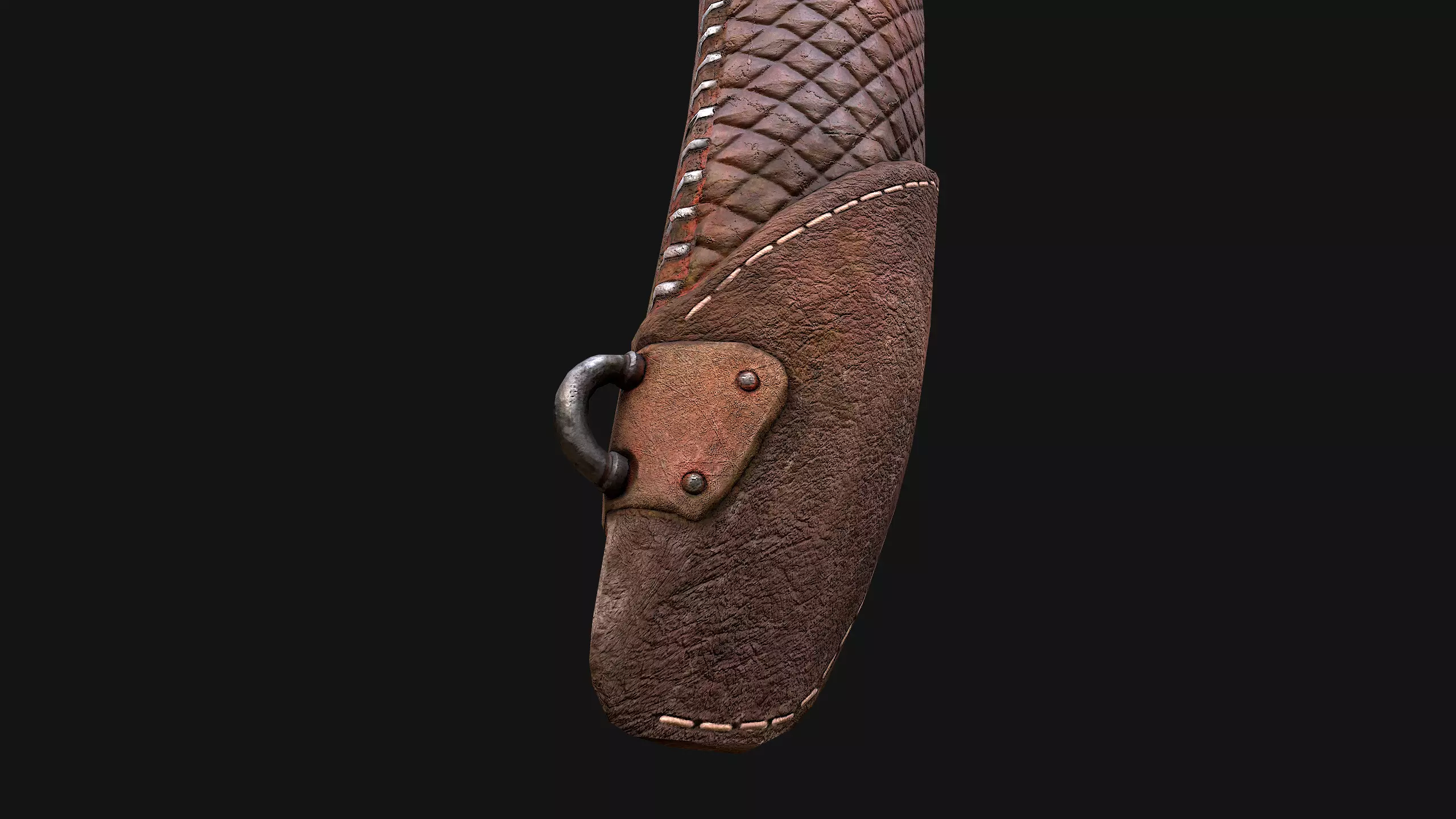 Arrow Crossbow Bolt Quiver Medieval Knights Equipment Low-poly 3D model_23