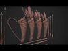 Arrow Crossbow Bolt Quiver Medieval Knights Equipment Low-poly 3D model_1