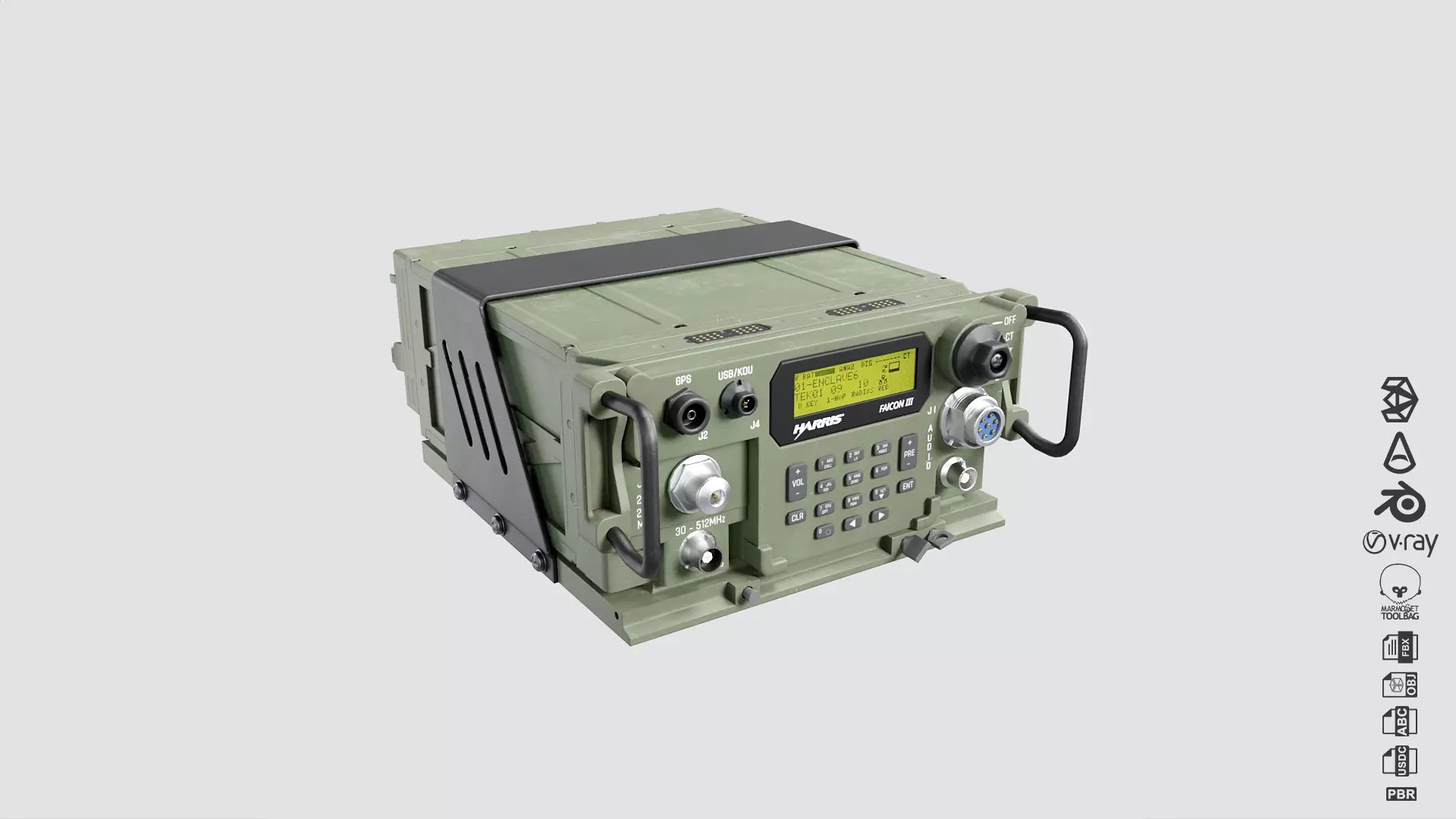 Klas Voyager TMES Tactical Multi Enclave System Low-poly 3D model_6