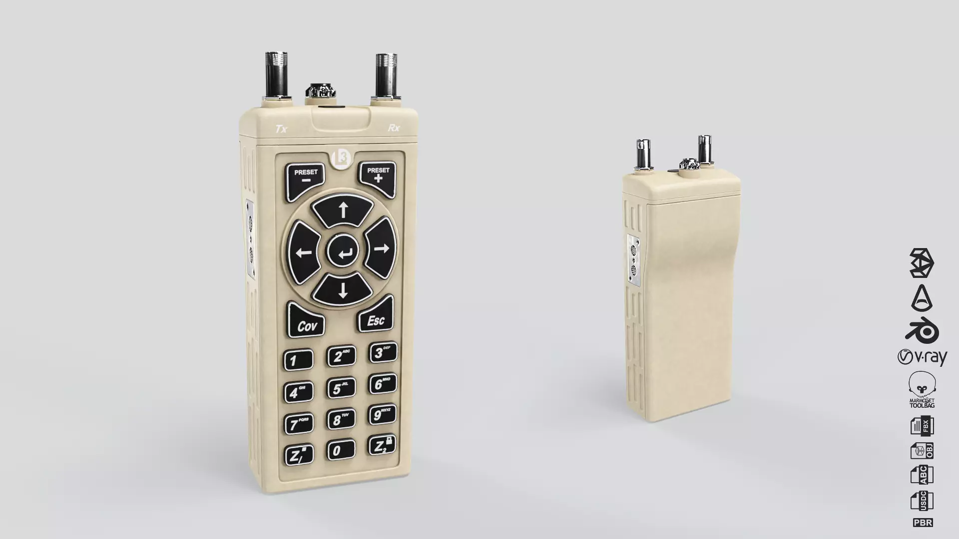 Klas Voyager TMES Tactical Multi Enclave System Low-poly 3D model_8