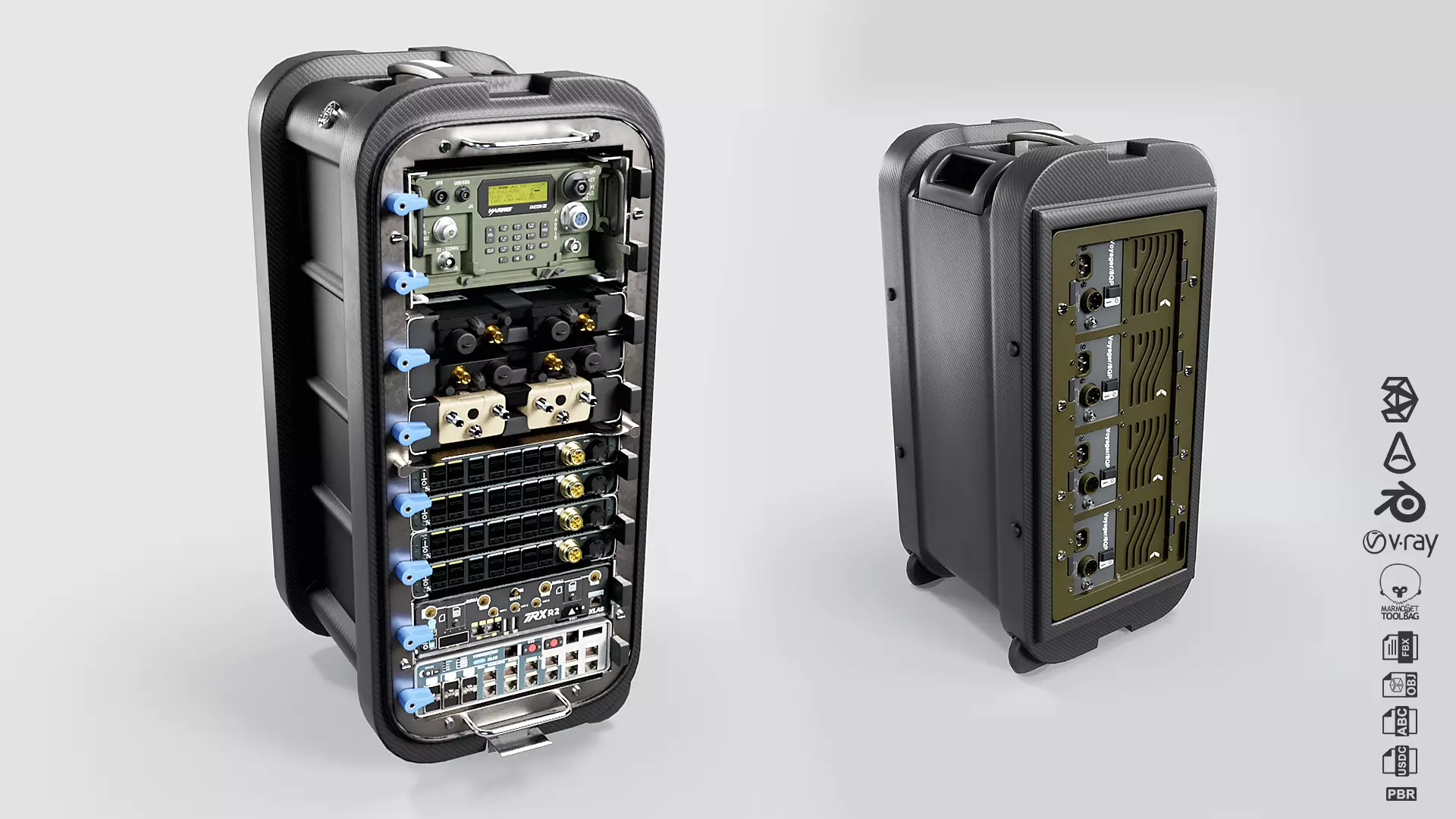 Klas Voyager TMES Tactical Multi Enclave System Low-poly 3D model_0