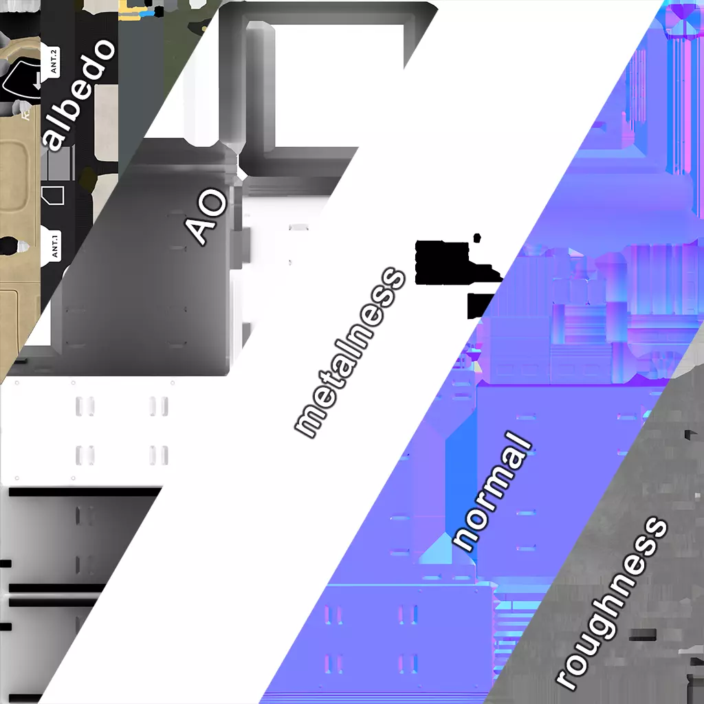 Klas Voyager TMES Tactical Multi Enclave System Low-poly 3D model_4