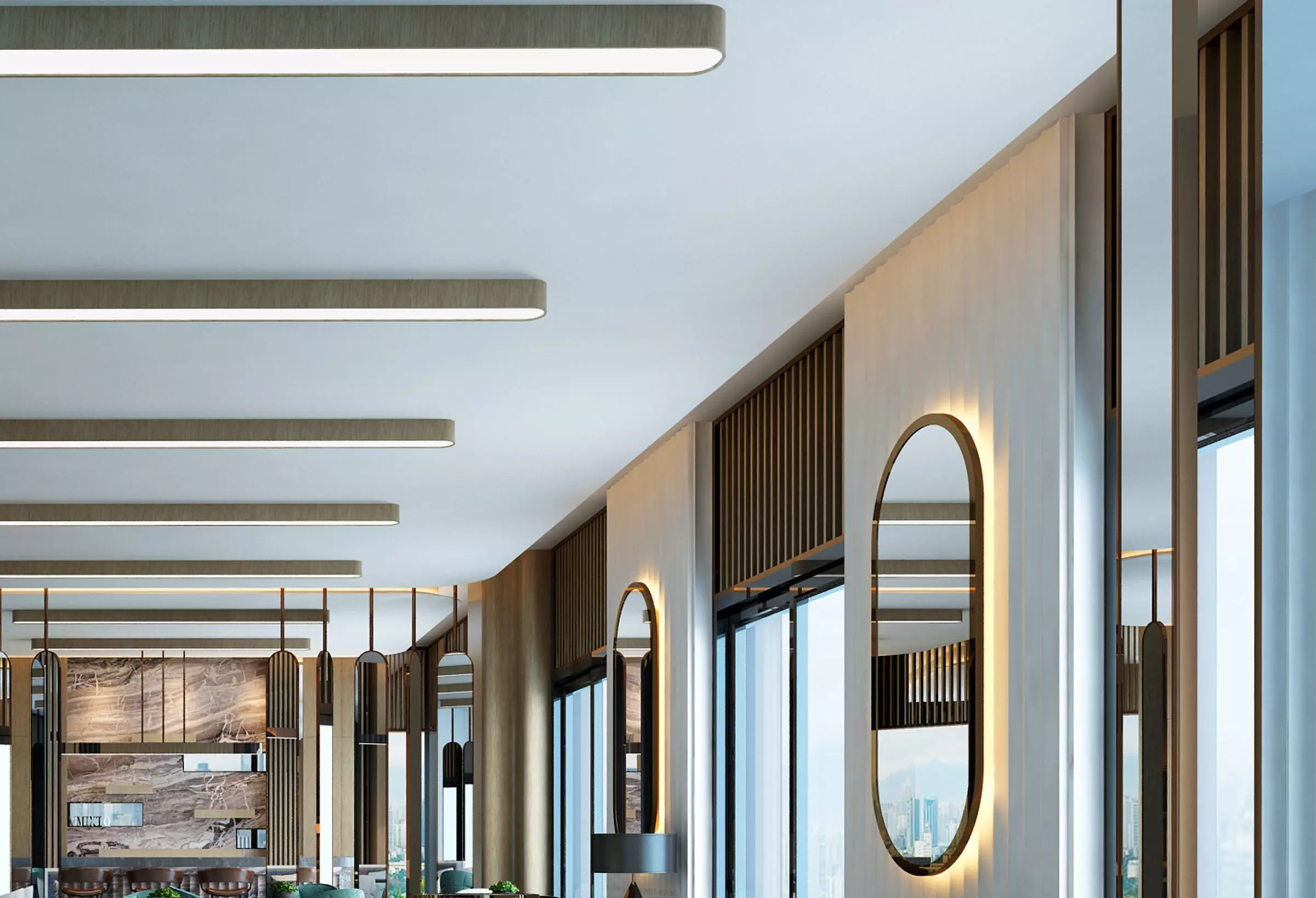 restaurant interior 3D model_4