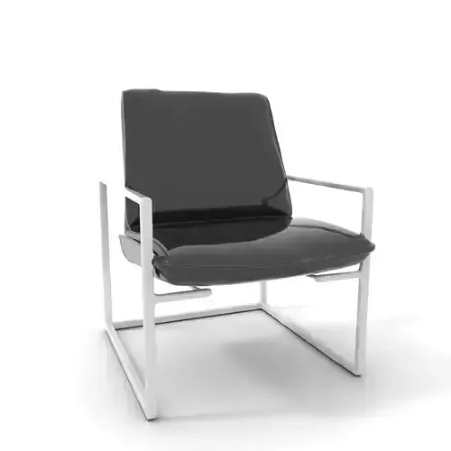 Sleek Black Armchair model pack