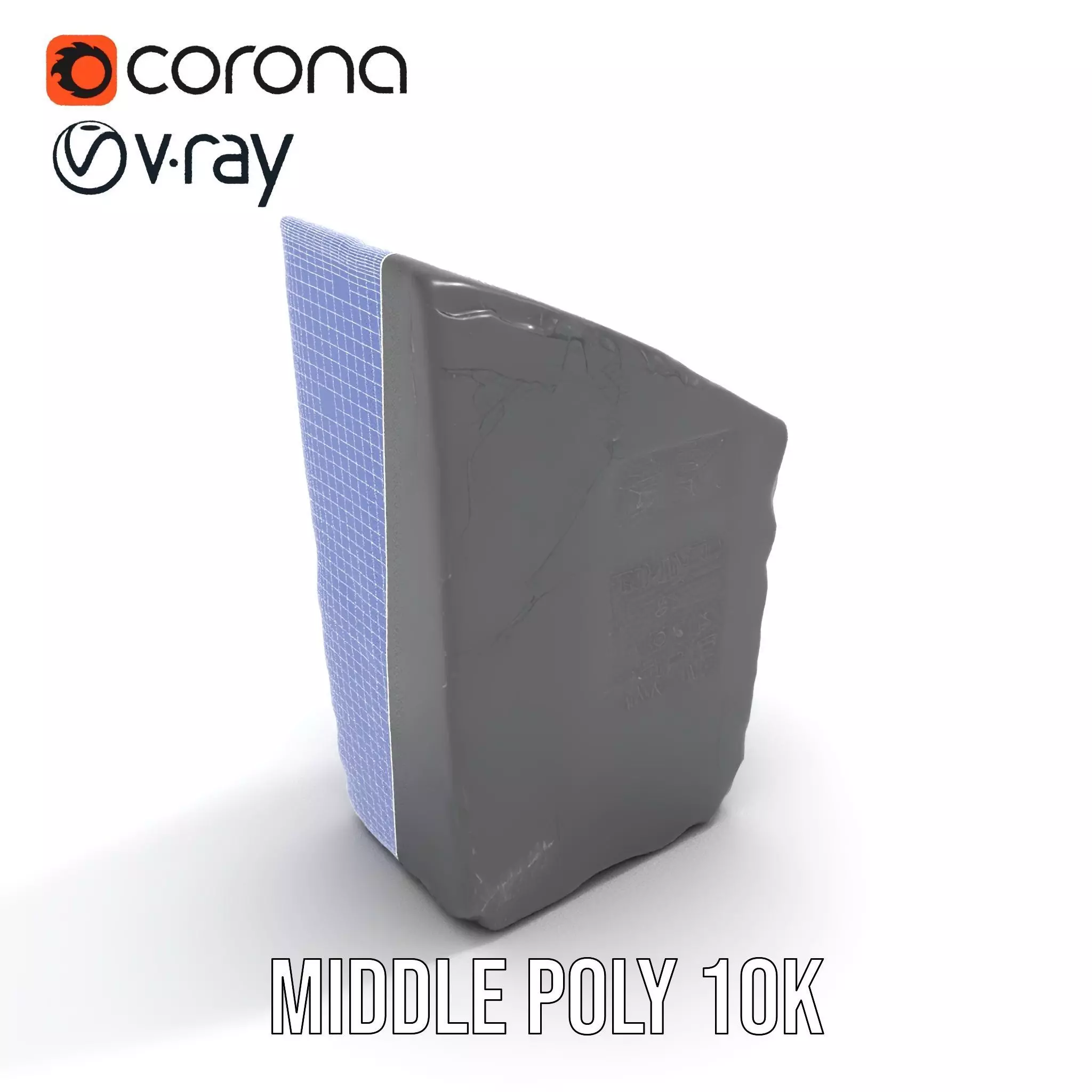 Ancient Stone Tablet model pack Low-poly 3D model_21