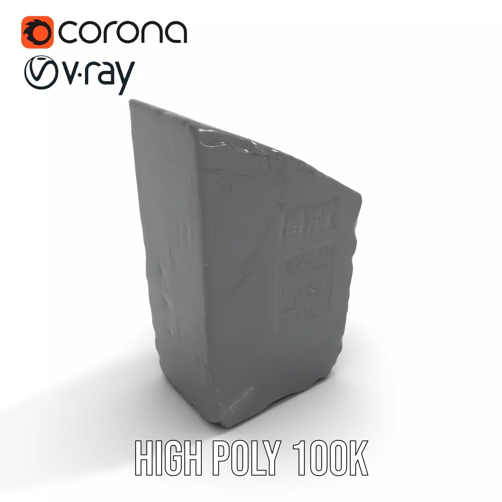 Ancient Stone Tablet model pack Low-poly 3D model_17