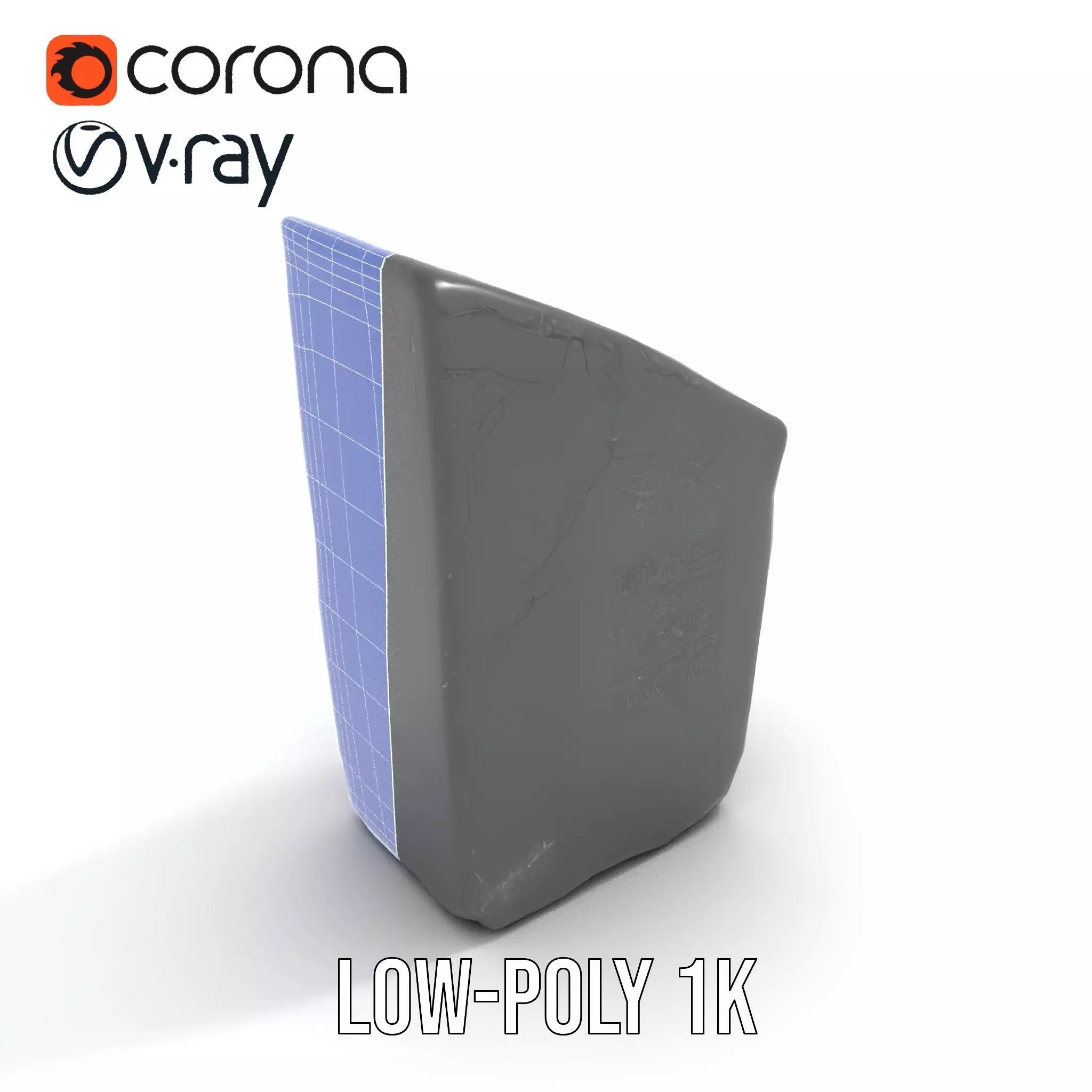 Ancient Stone Tablet model pack Low-poly 3D model_28