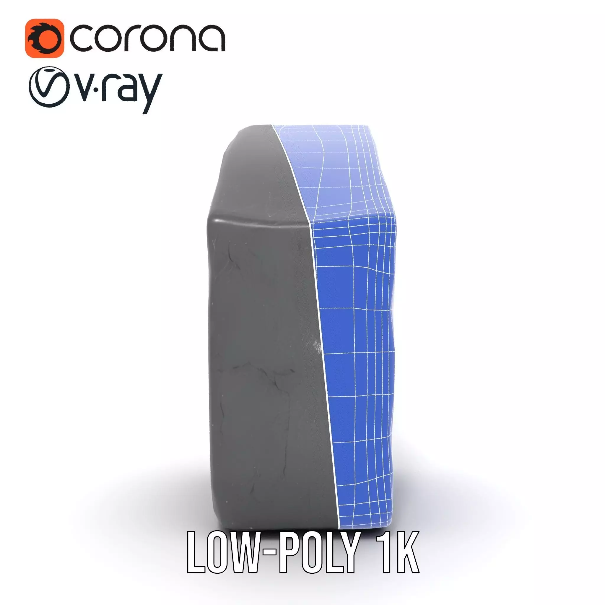 Ancient Stone Tablet model pack Low-poly 3D model_31