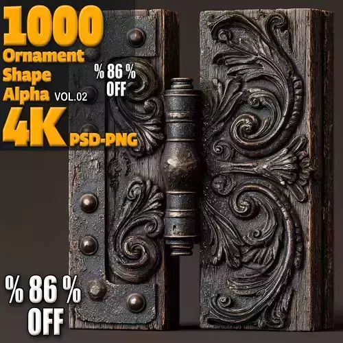 1000 Ornament Shape Alpha Vol 02