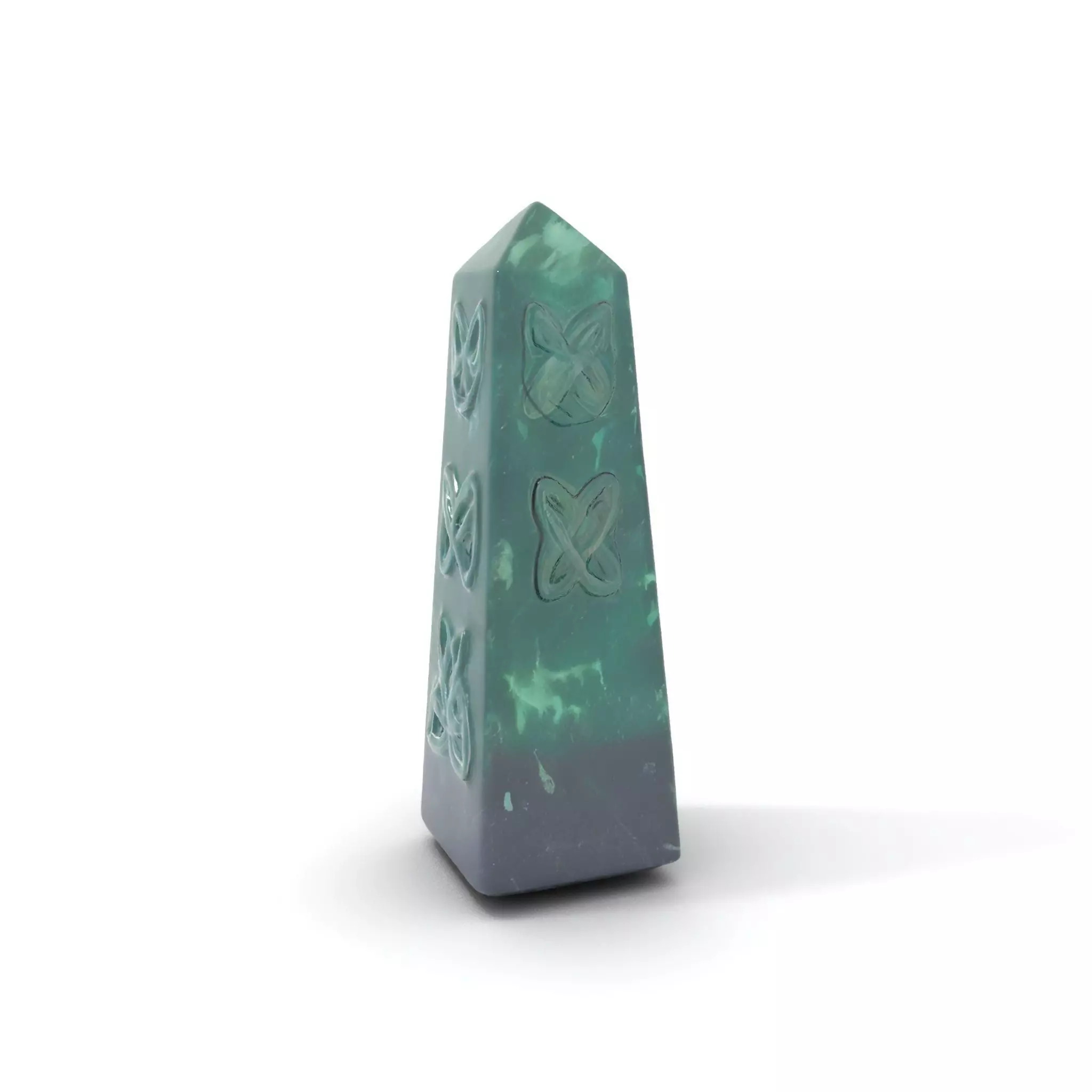Green Marble Obelisk model pack Low-poly 3D model_0