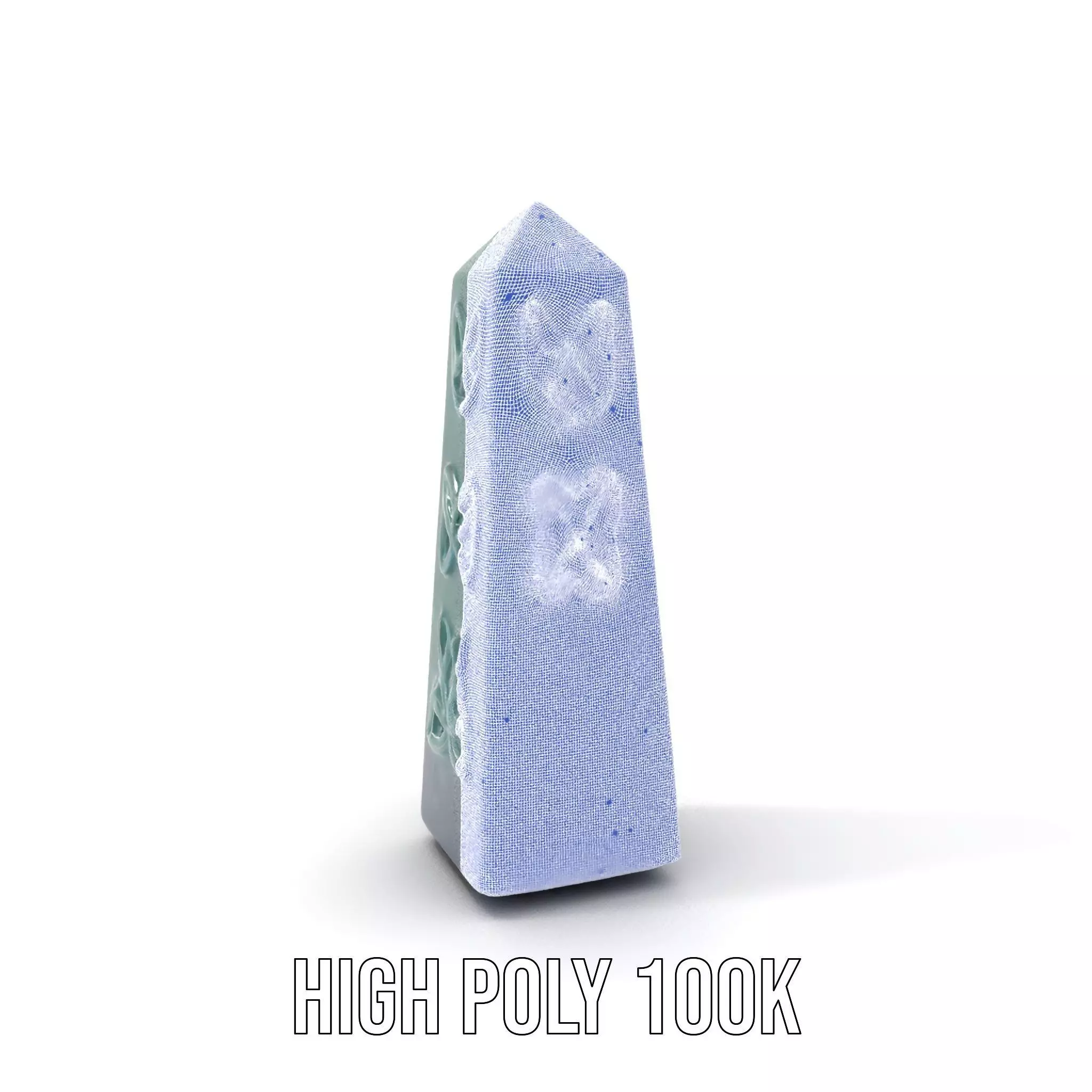 Green Marble Obelisk model pack Low-poly 3D model_4