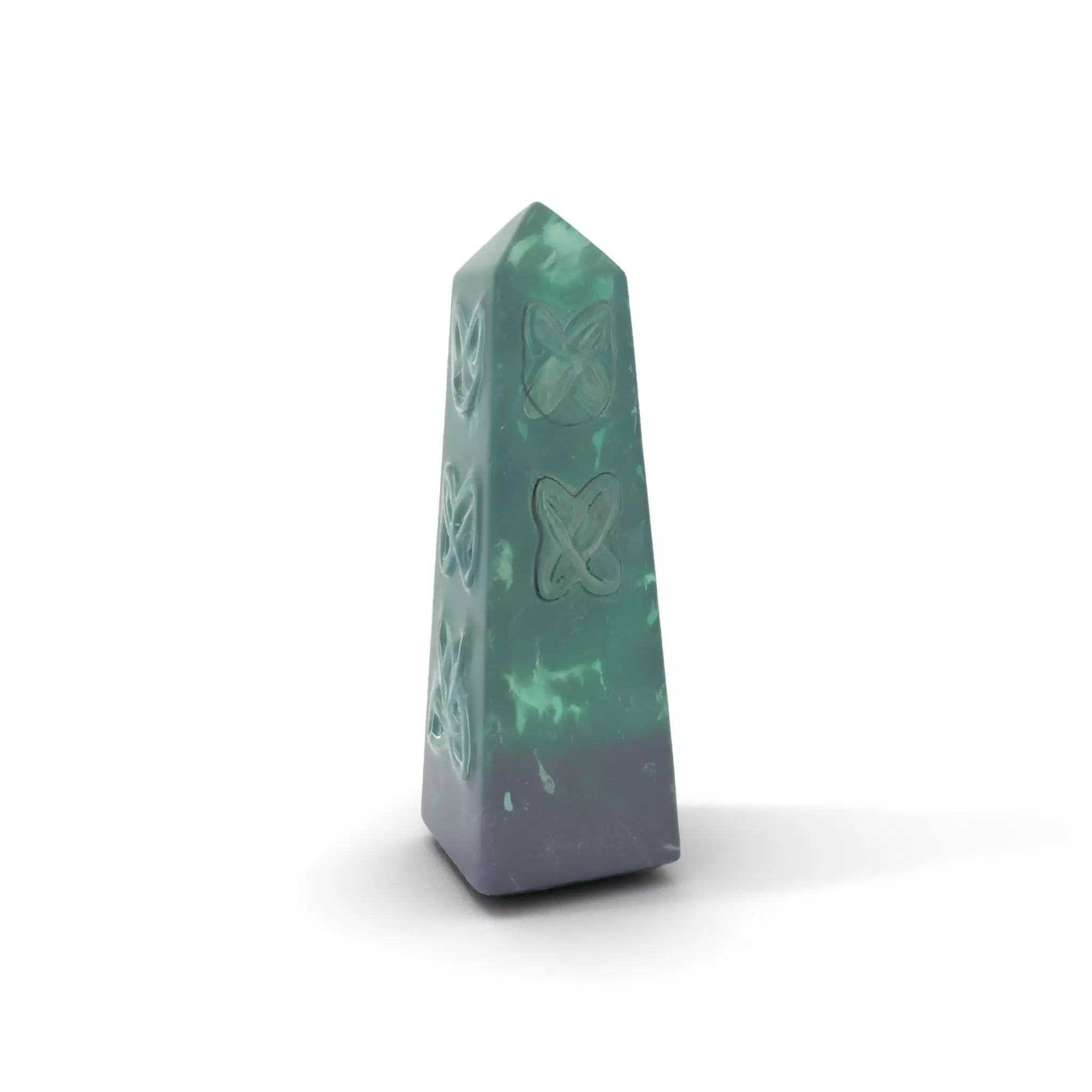 Green Marble Obelisk model pack Low-poly 3D model_5