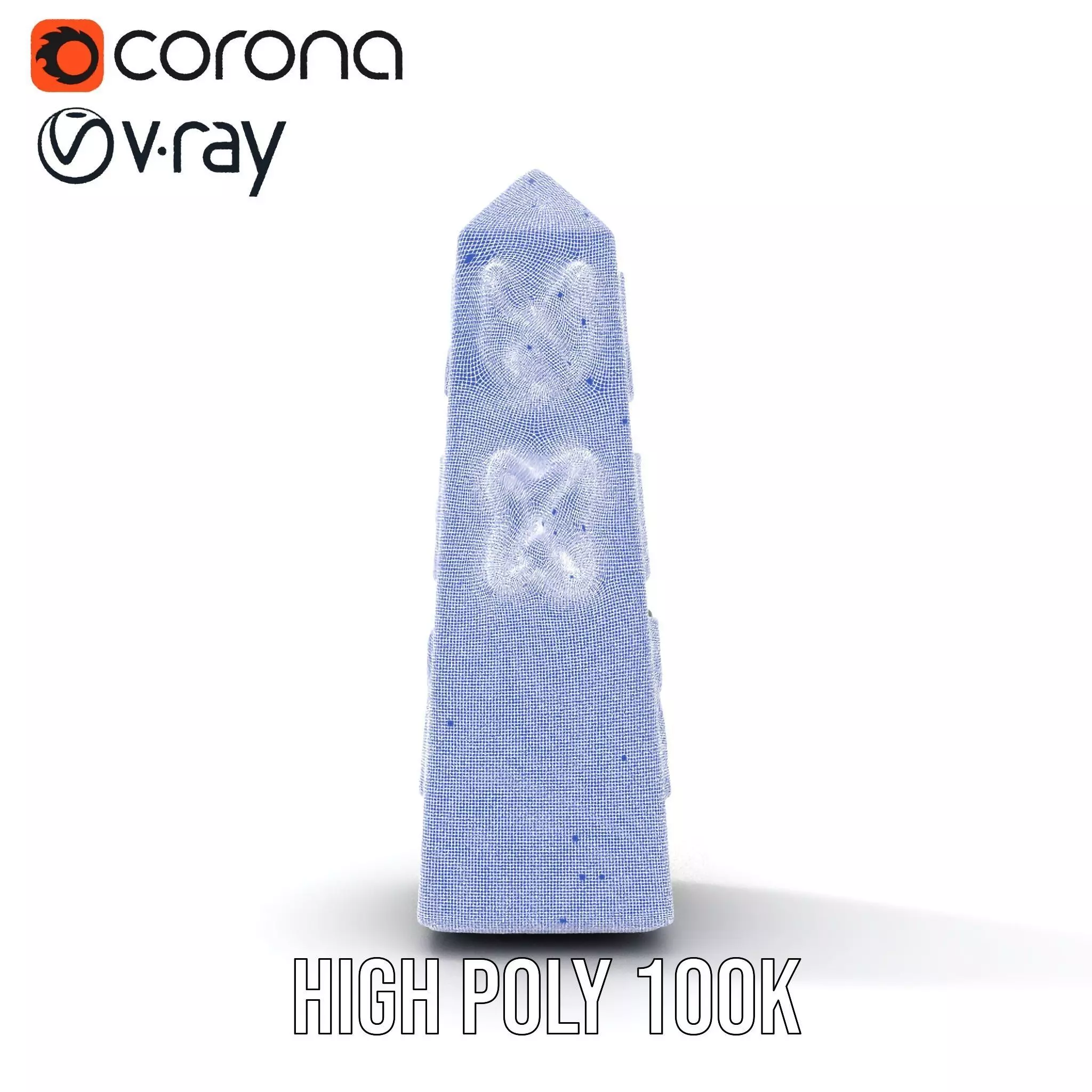 Green Marble Obelisk model pack Low-poly 3D model_23