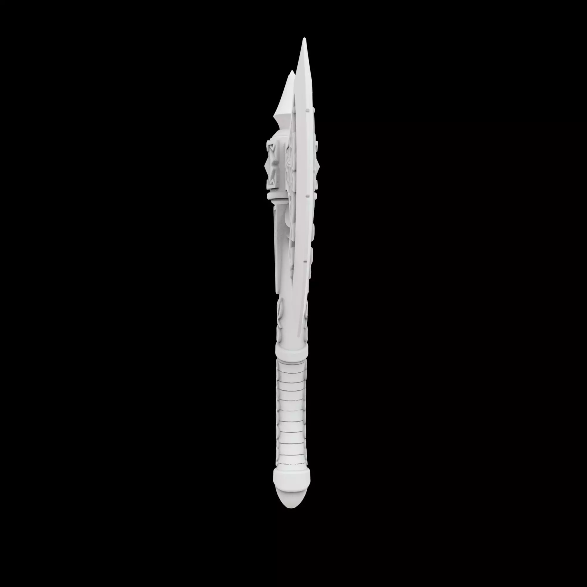 Fantasy Battle Axe 3D Print Model 3D print model_5