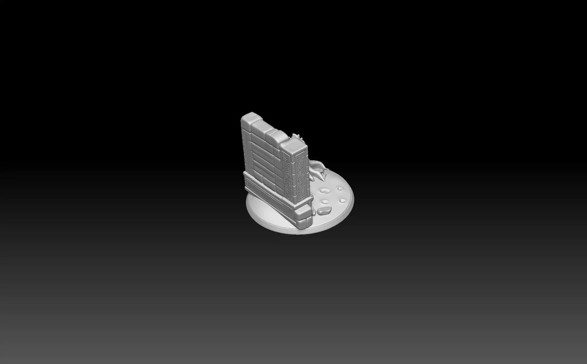 Fantasy Miniature Base -3D printing 3D print model_4