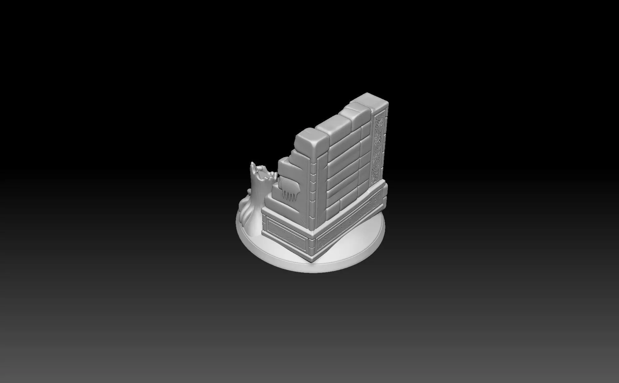 Fantasy Miniature Base -3D printing 3D print model_3