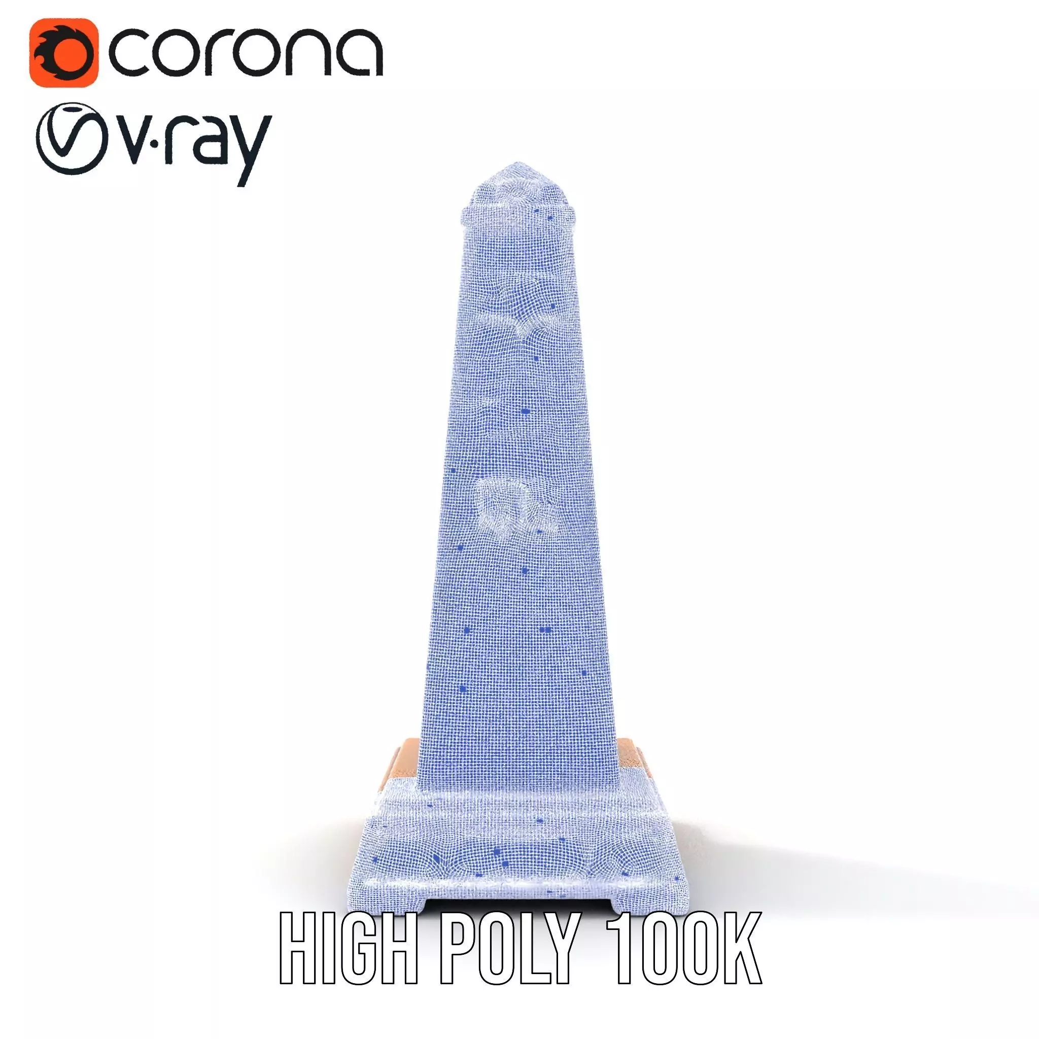 Emerald Obelisk Jade model pack Low-poly 3D model_33