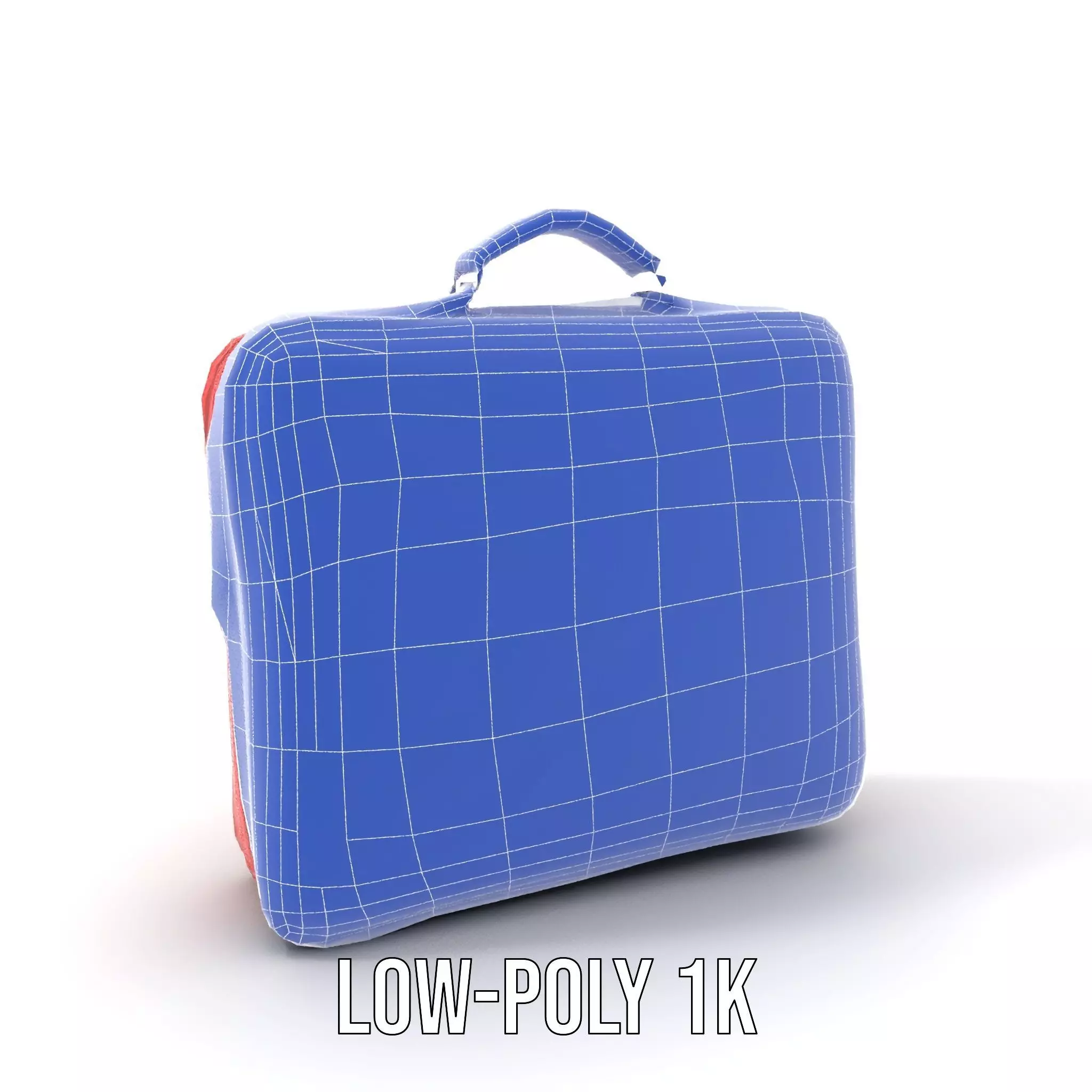 Elegant Red Briefcase model pack Low-poly 3D model_19