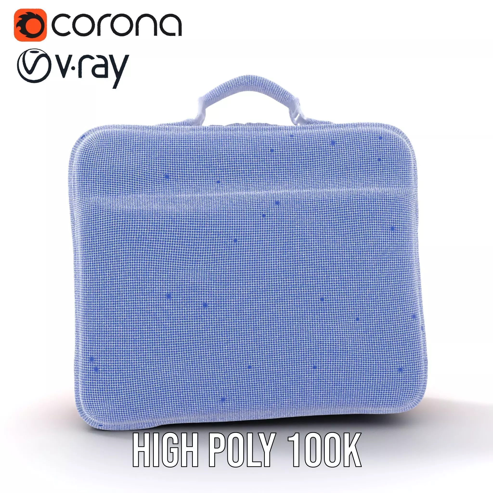 Elegant Red Briefcase model pack Low-poly 3D model_28