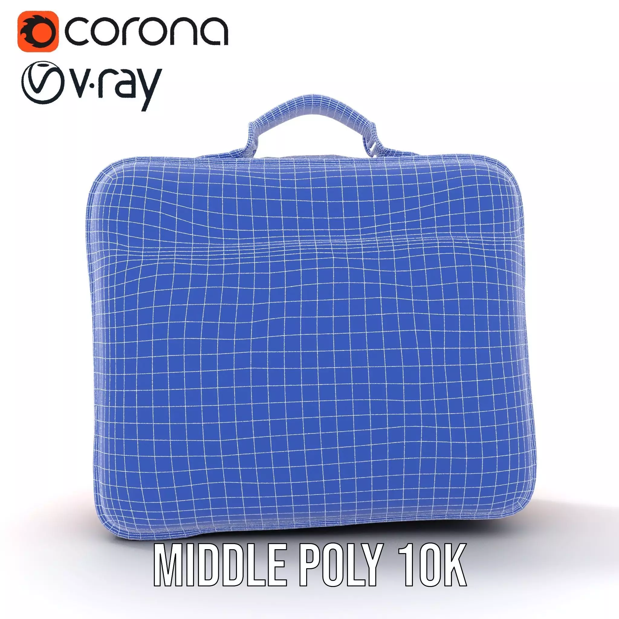 Elegant Red Briefcase model pack Low-poly 3D model_5