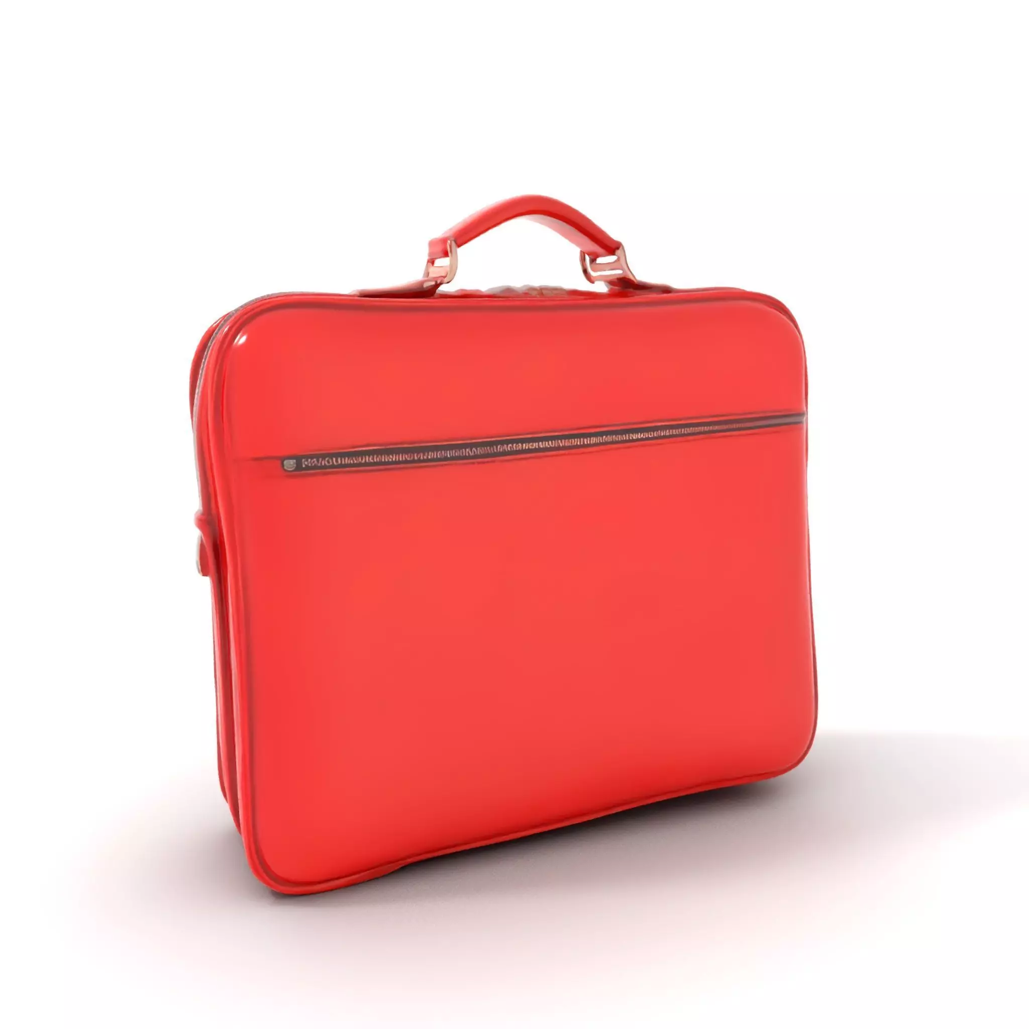 Elegant Red Briefcase model pack Low-poly 3D model_0