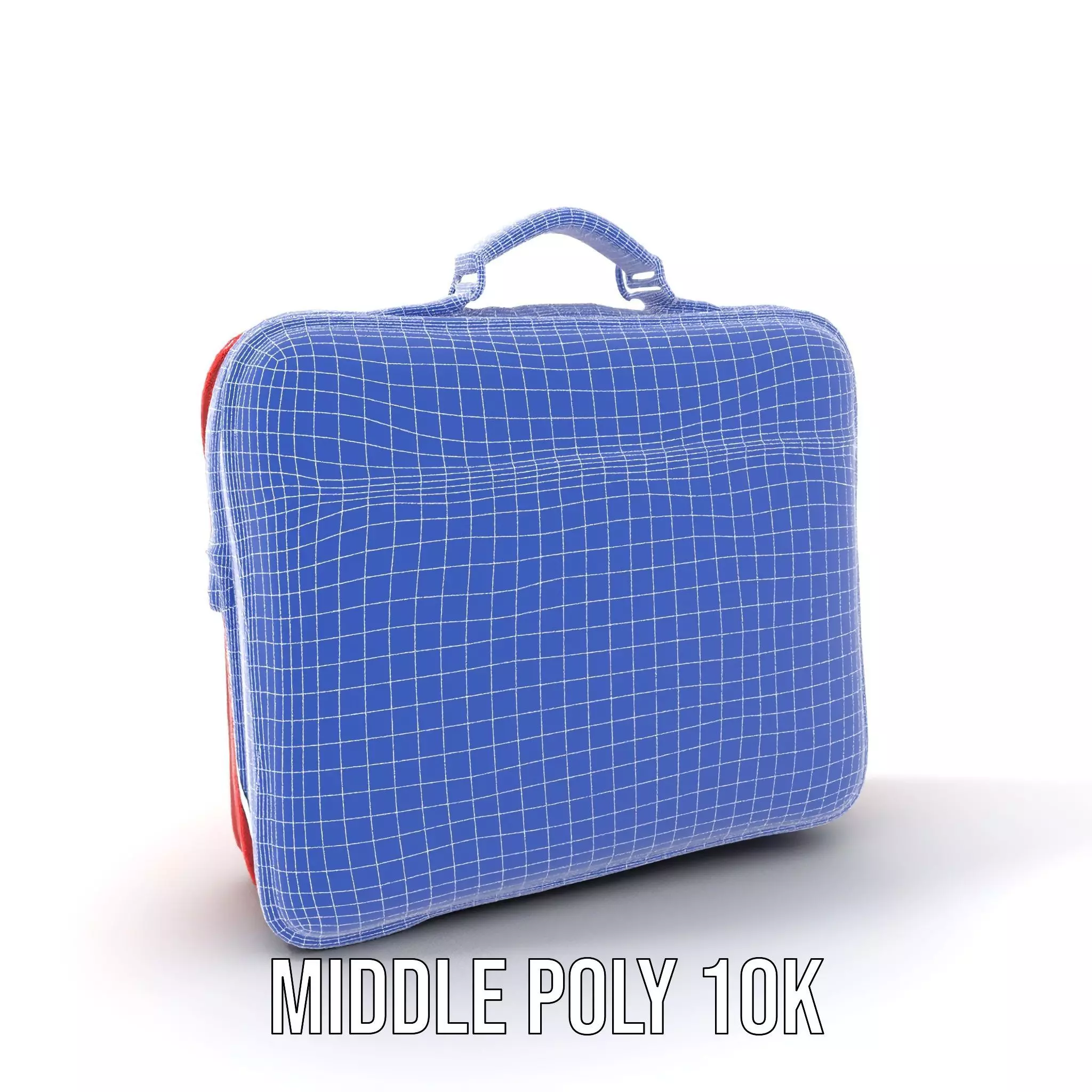 Elegant Red Briefcase model pack Low-poly 3D model_18