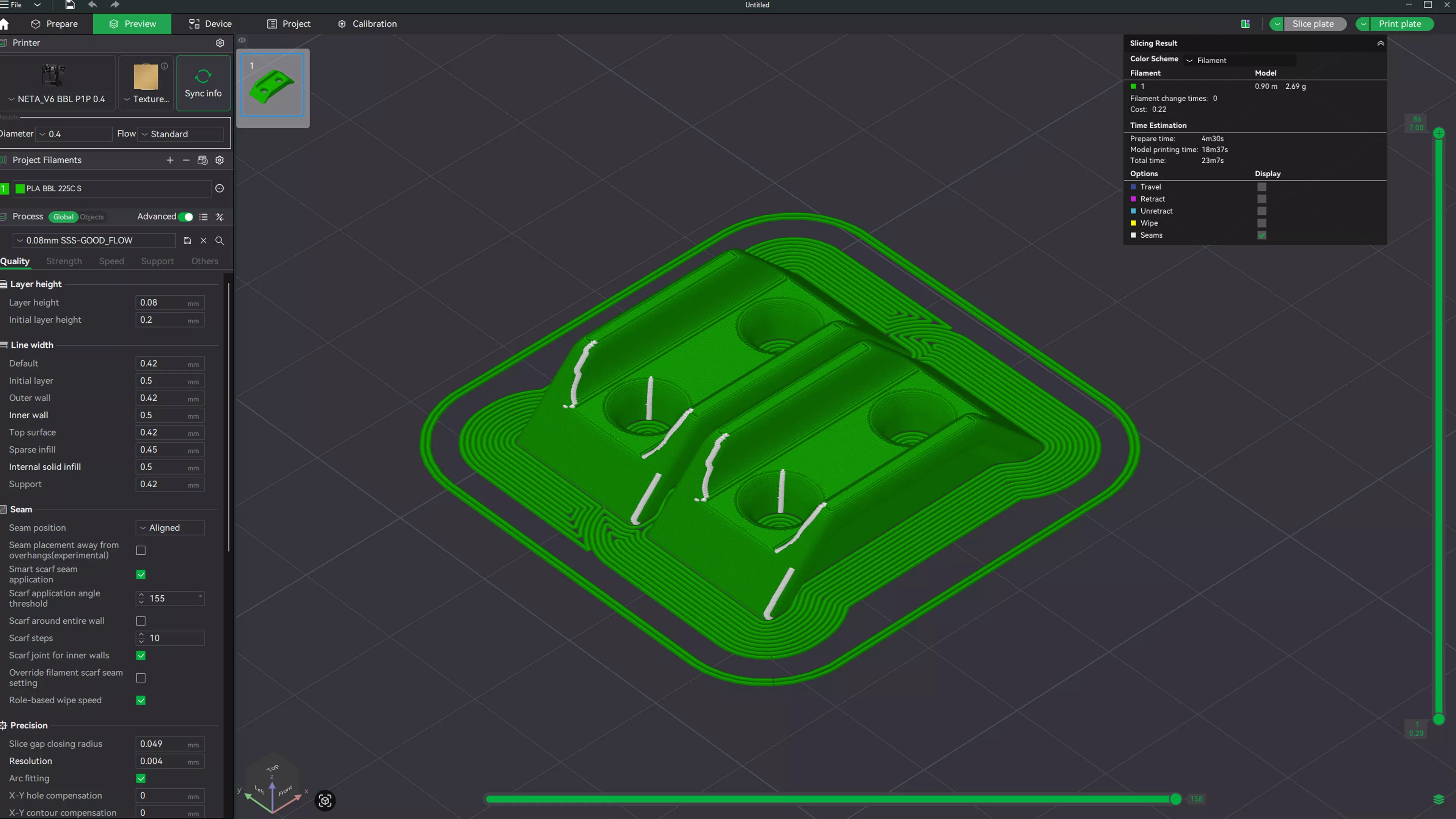 Computer Fan Riser 120mm 140mm STRONG only 1g Free 3D print model