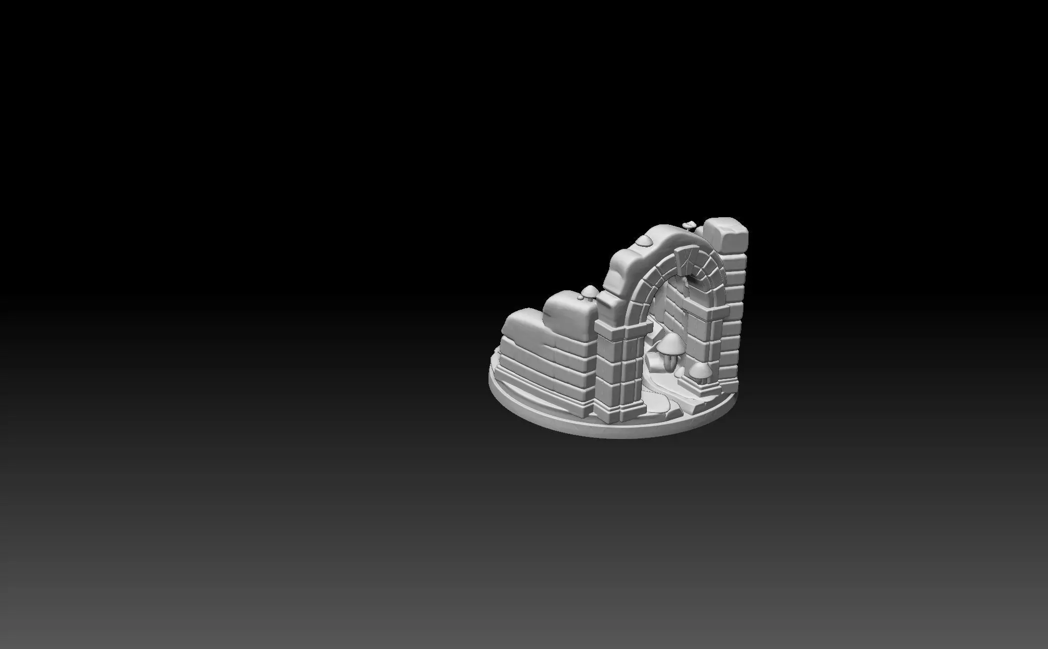 Fantasy Miniature Base -3D printing model 3D print model_2