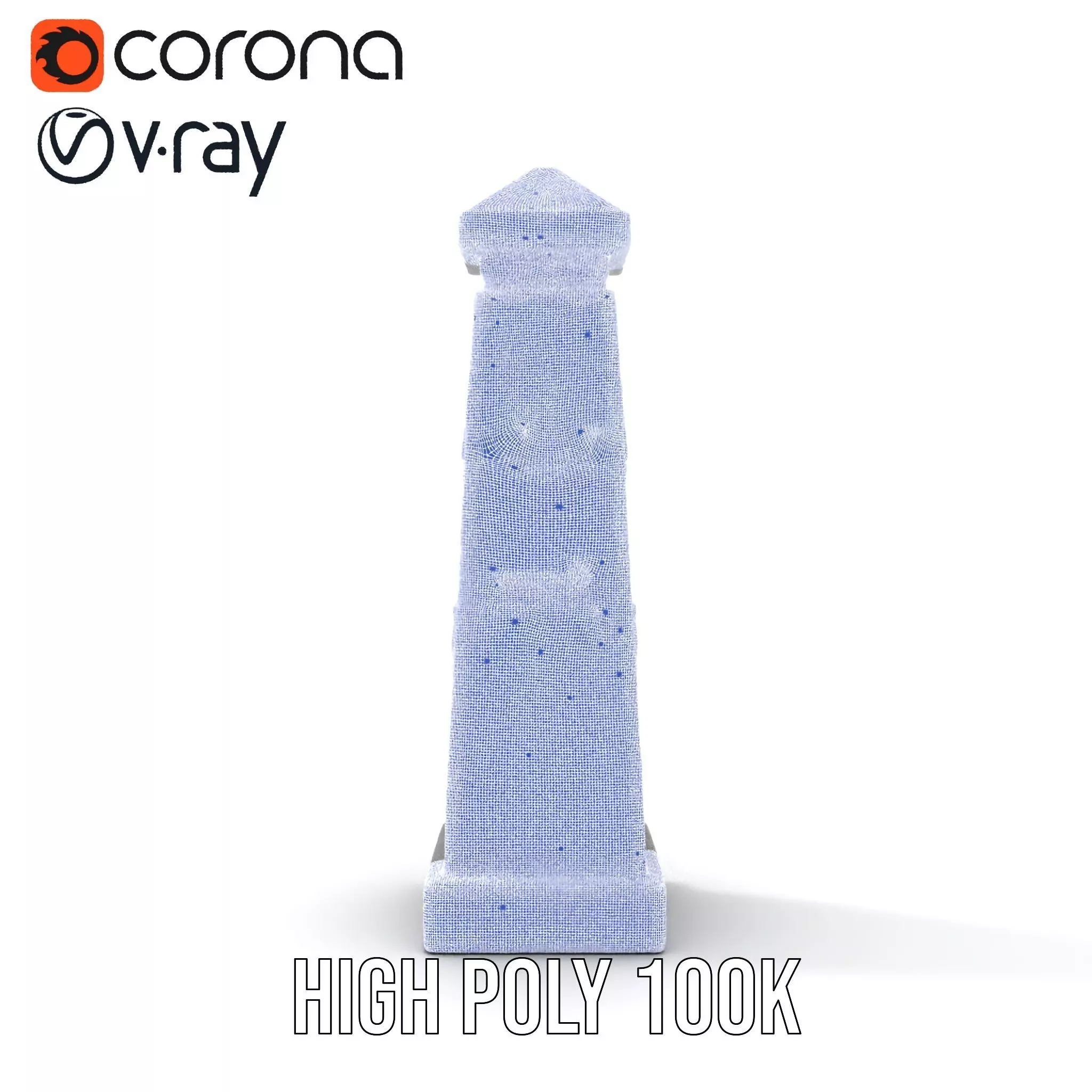 Ancient Obelisk Stone model pack Low-poly 3D model_34