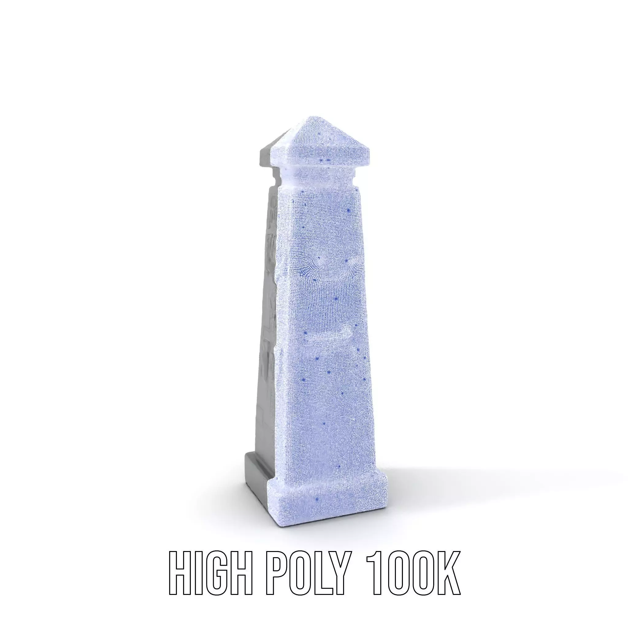 Ancient Obelisk Stone model pack Low-poly 3D model_4