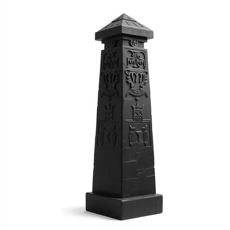 Ancient Obelisk Stone model pack Low-poly 3D model_2