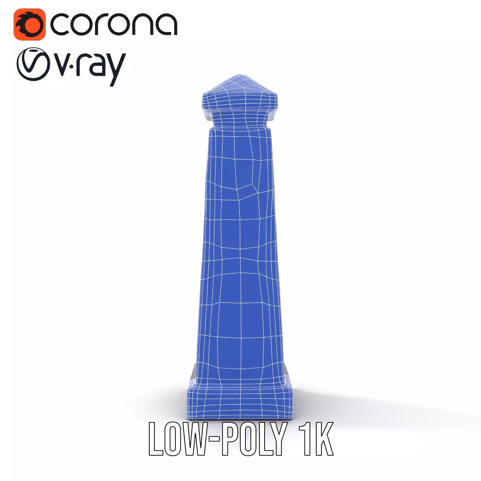 Ancient Obelisk Stone model pack Low-poly 3D model_16