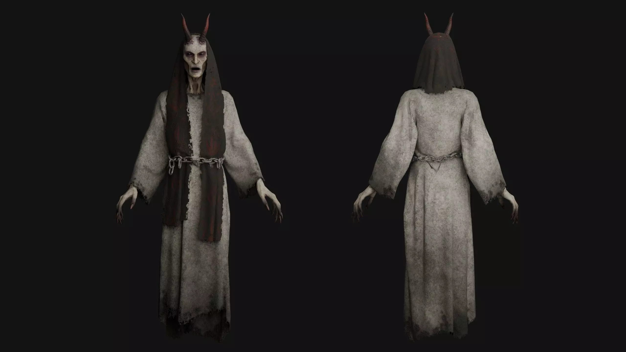 Flying Demon Low-poly 3D model_3