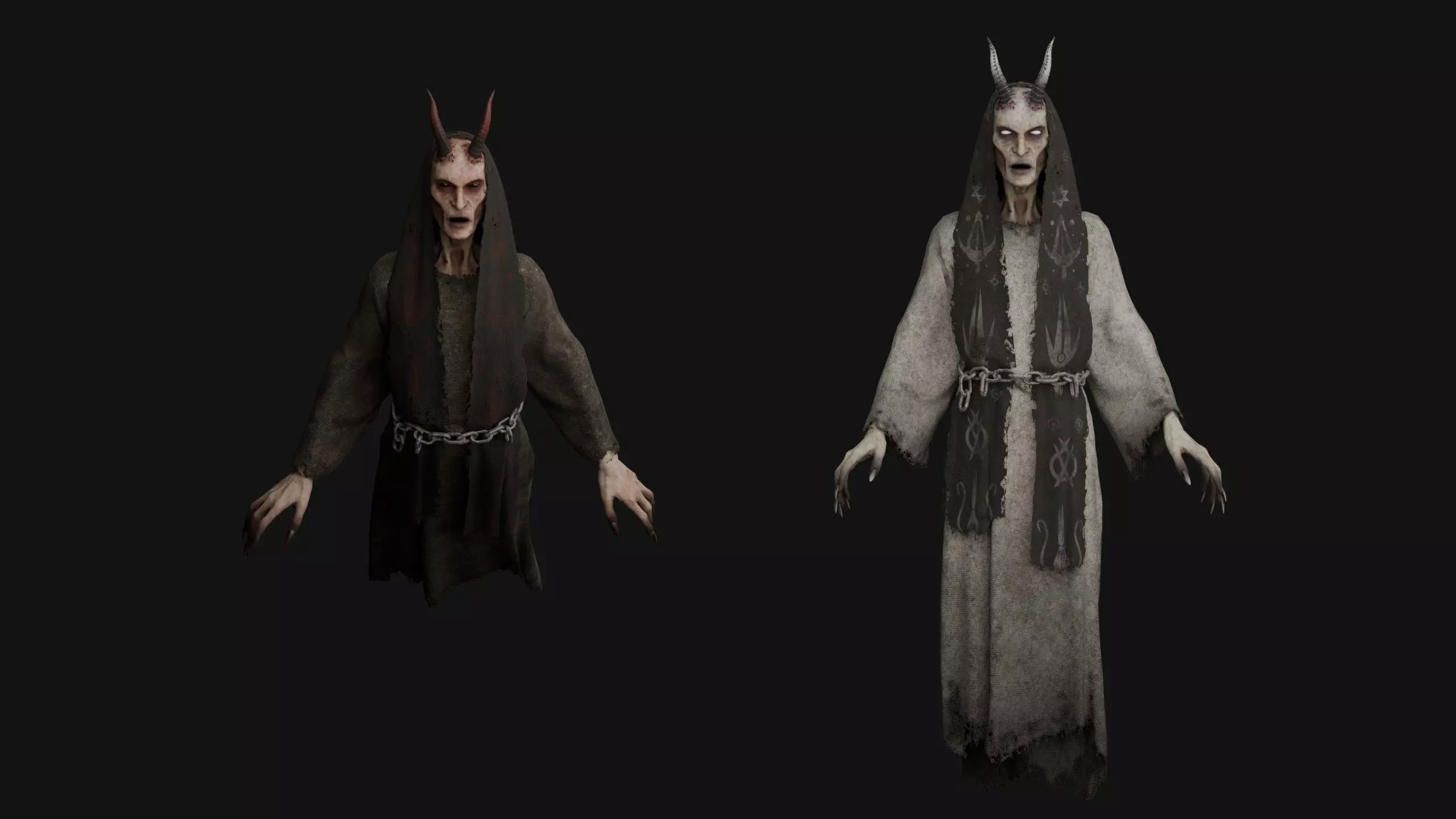 Flying Demon Low-poly 3D model_10