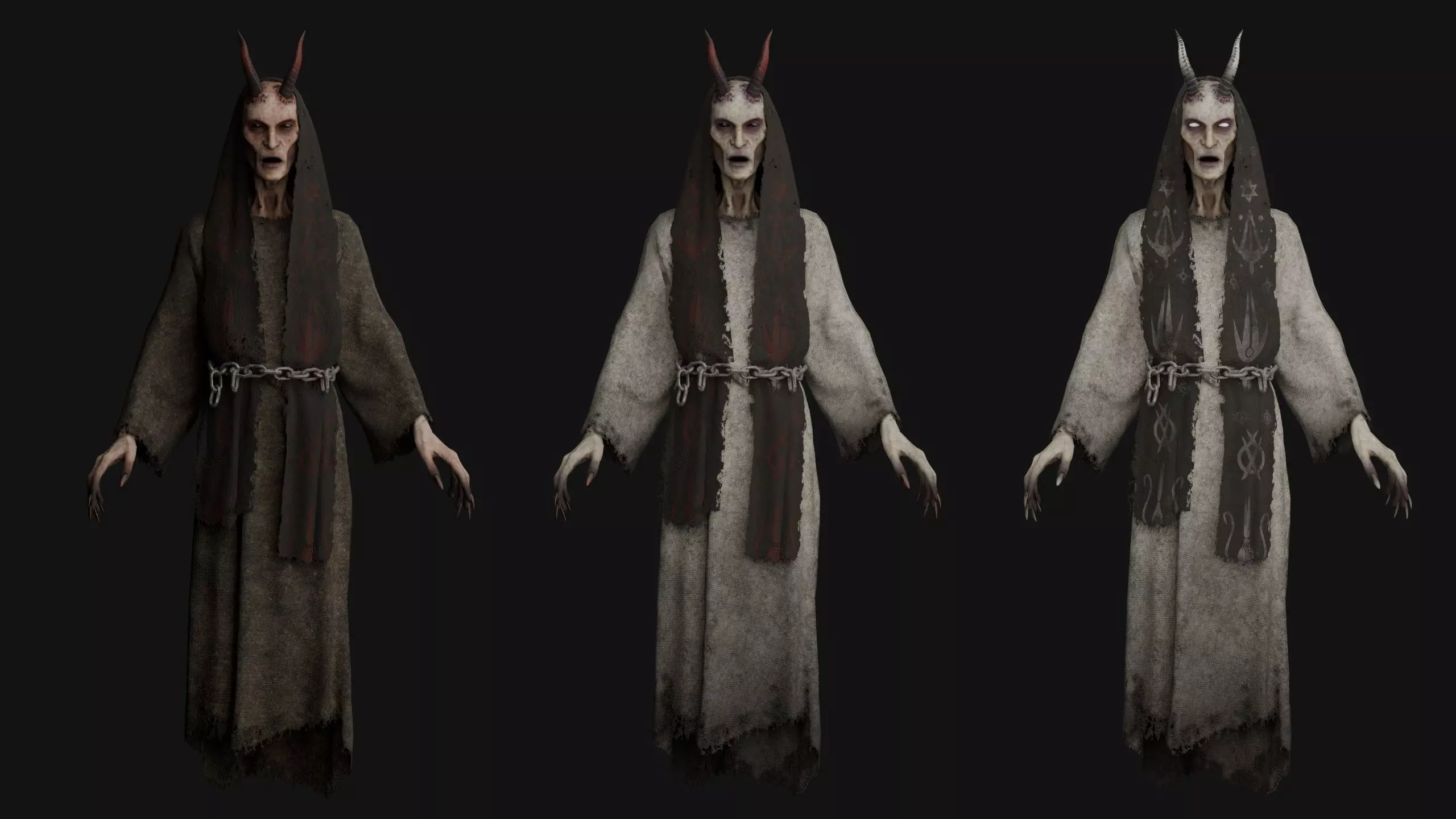 Flying Demon Low-poly 3D model_0