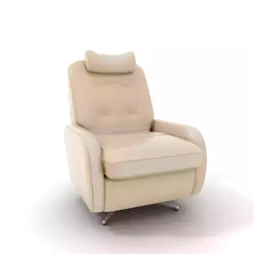 Cream Recliner Chair model pack