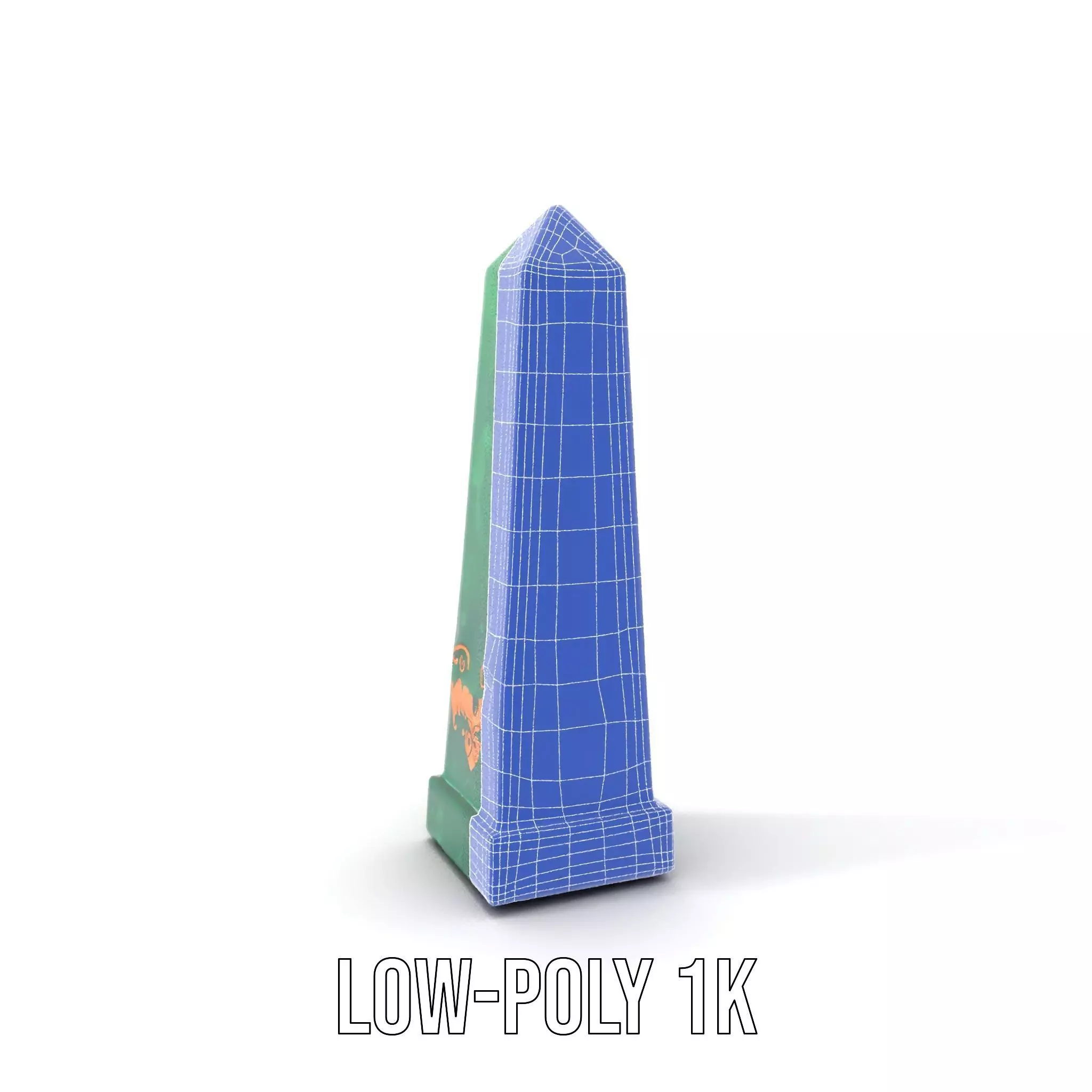 Emerald Obelisk Decor model pack Low-poly 3D model_14