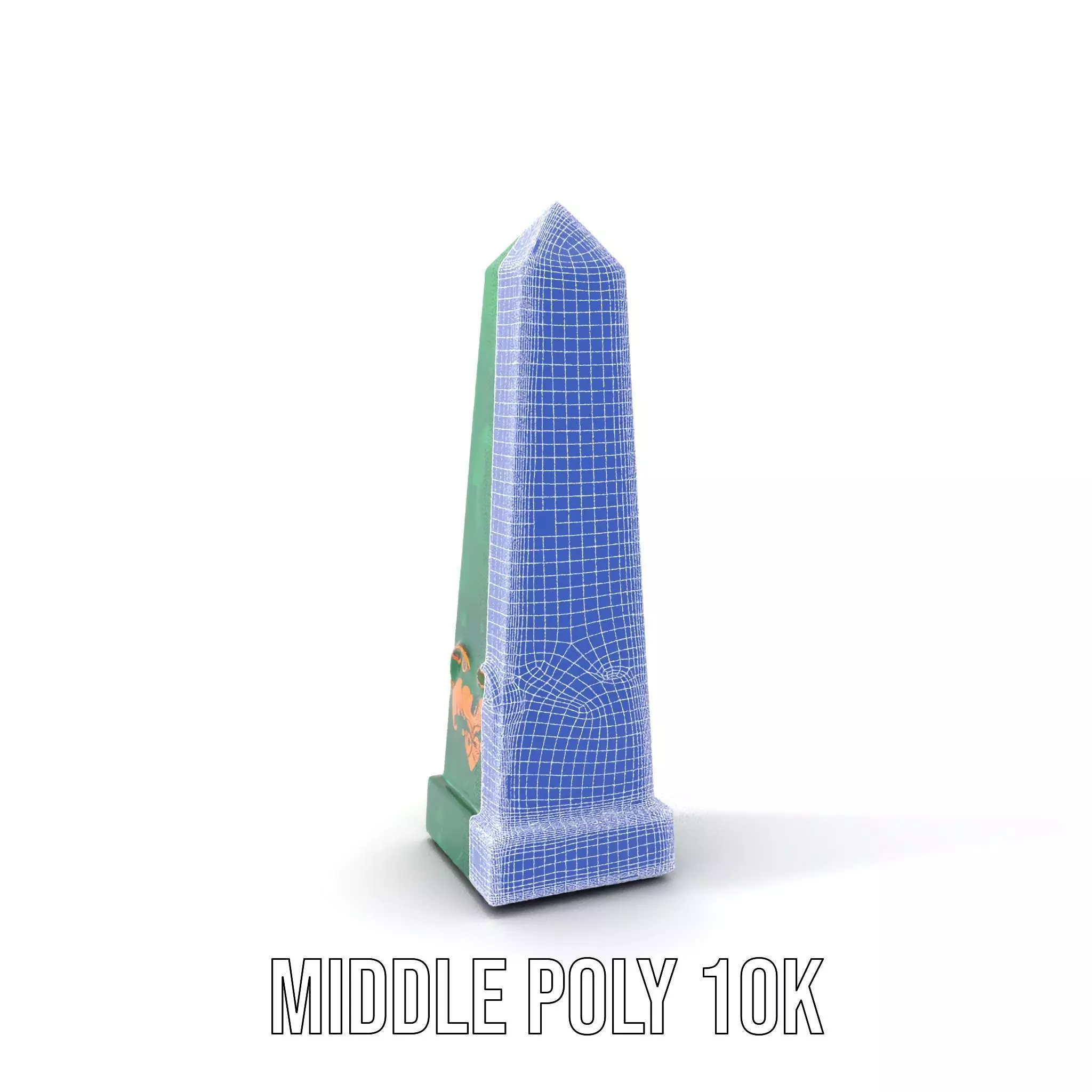 Emerald Obelisk Decor model pack Low-poly 3D model_5