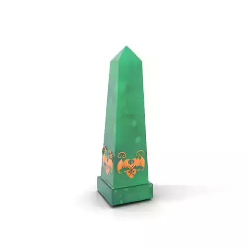 Emerald Obelisk Decor model pack Low-poly 3D model