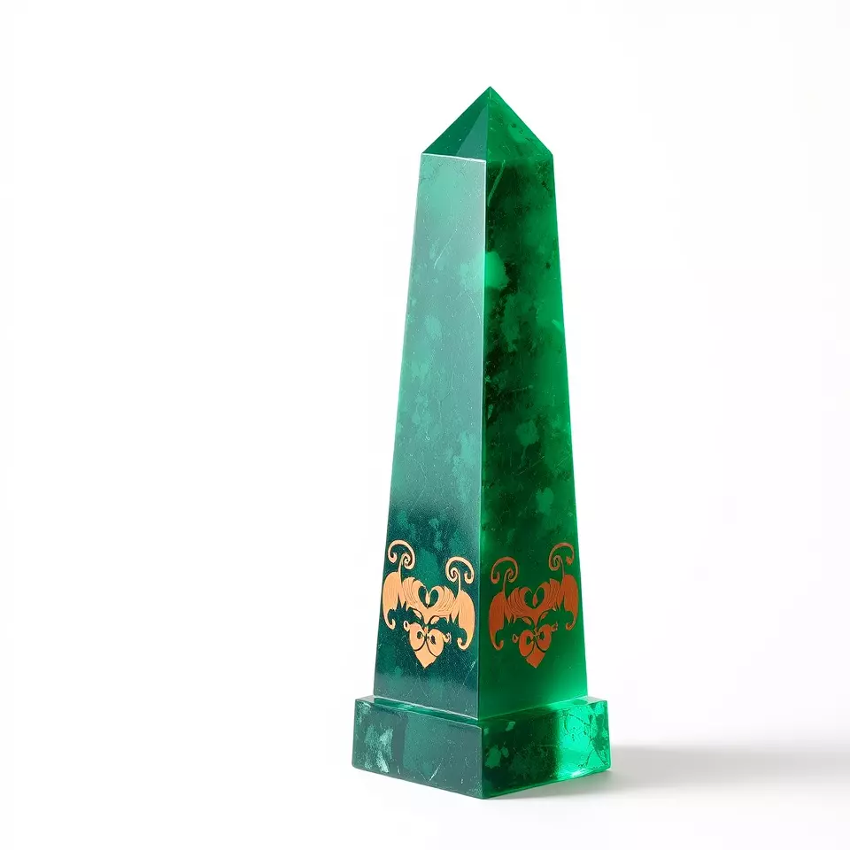 Emerald Obelisk Decor model pack Low-poly 3D model_2
