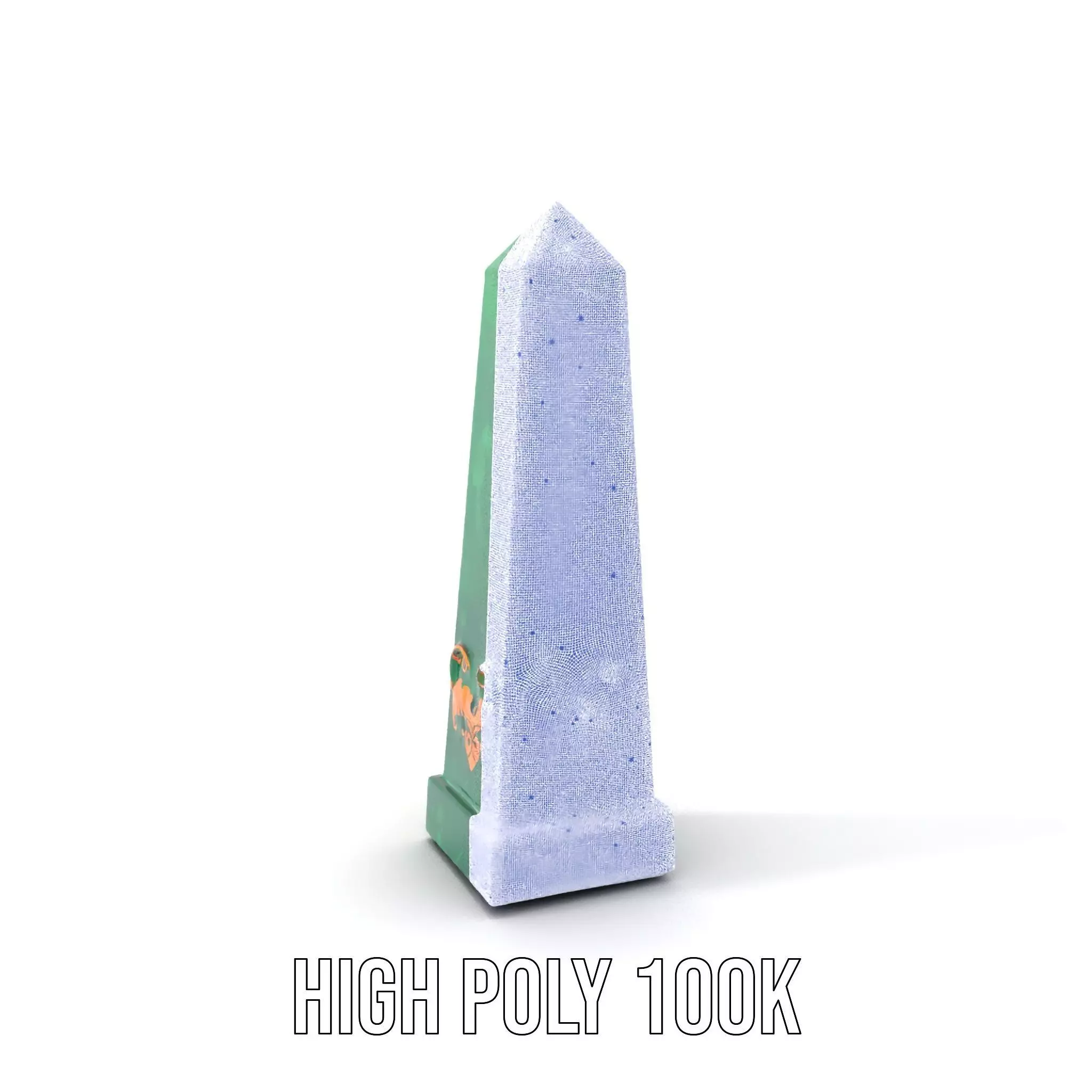 Emerald Obelisk Decor model pack Low-poly 3D model_4