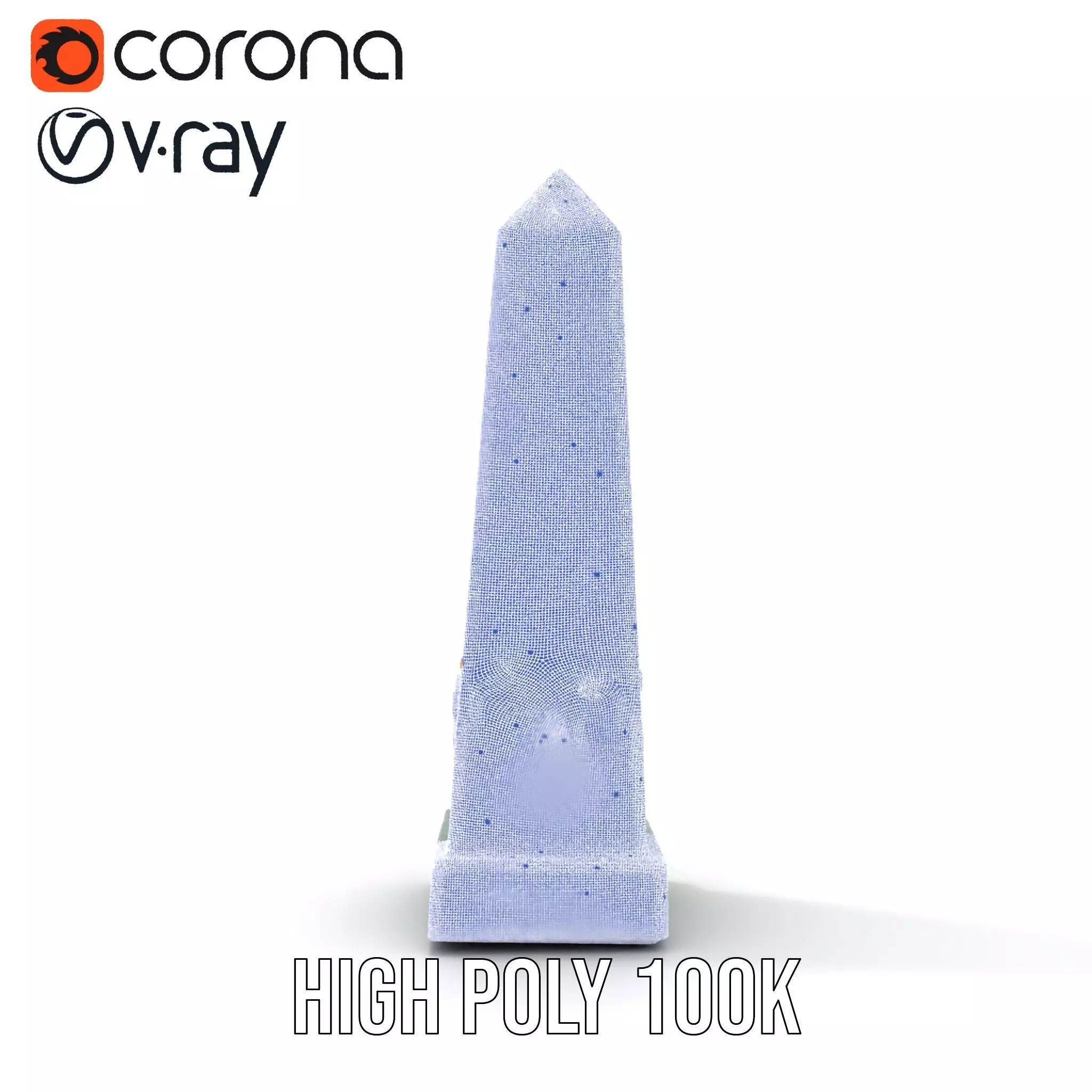 Emerald Obelisk Decor model pack Low-poly 3D model_33