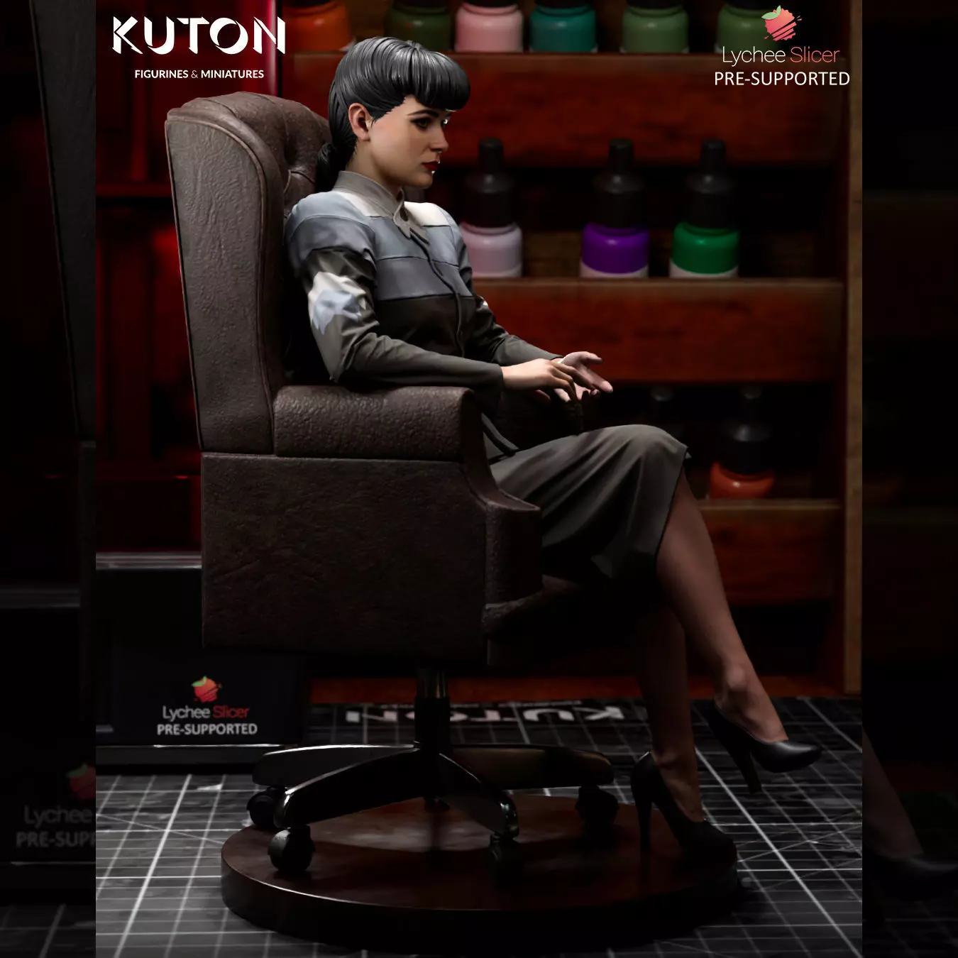 Rachel 3D print model_3