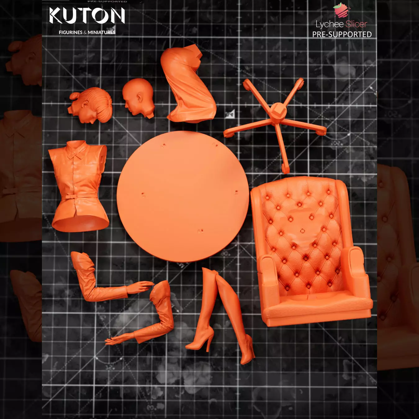 Rachel 3D print model_9