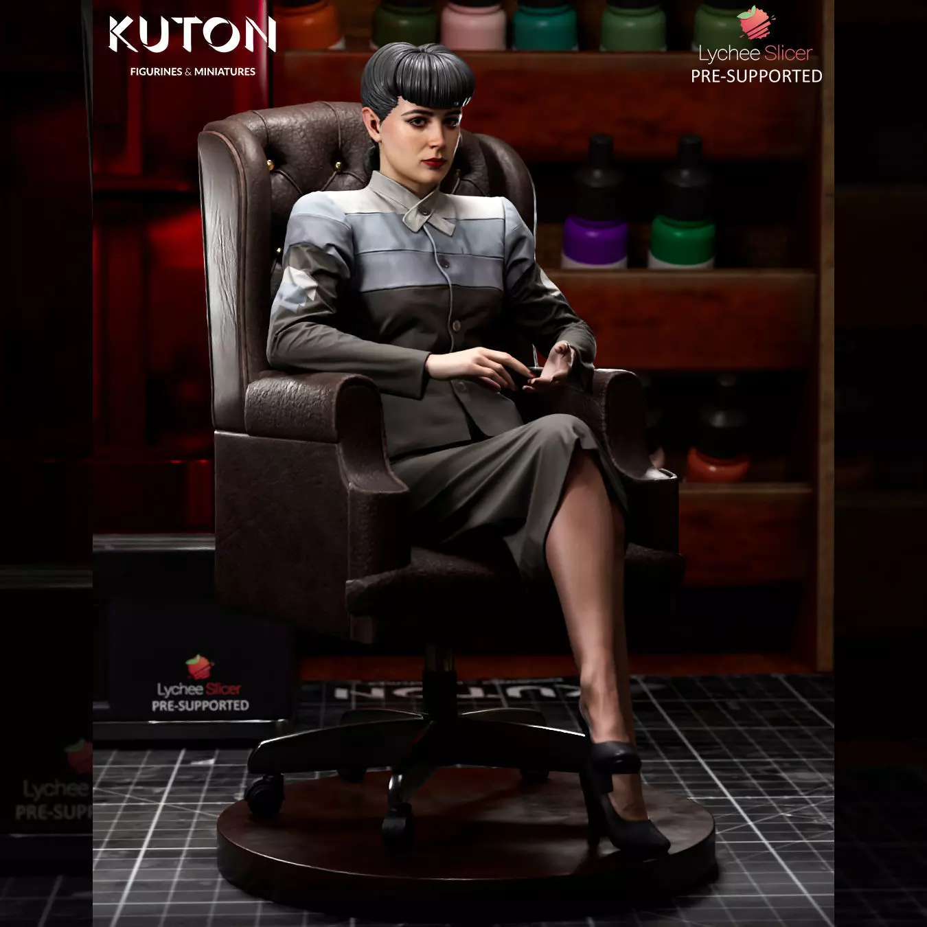 Rachel 3D print model_2