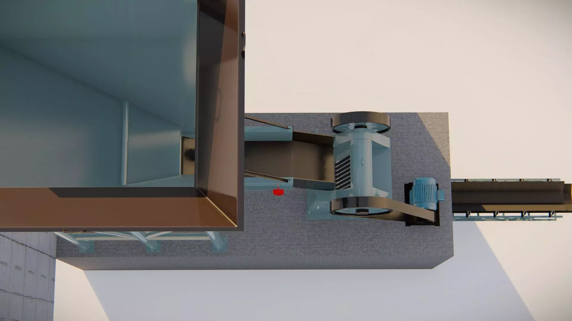 jaw crusher section 3D model_3