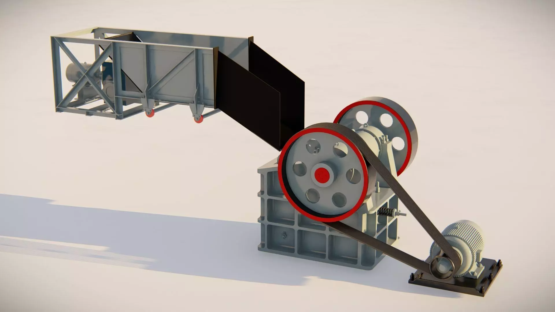 jaw crusher 3D model_0
