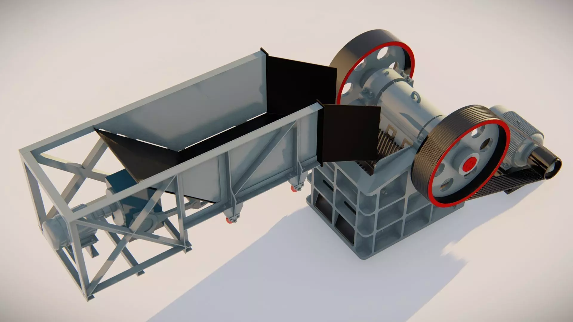 jaw crusher 3D model_6