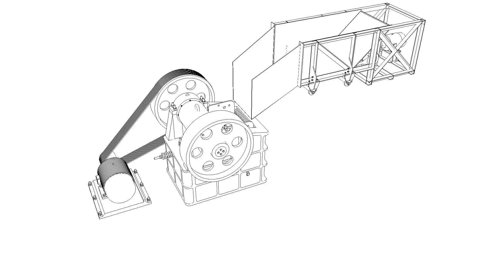 jaw crusher 3D model_5