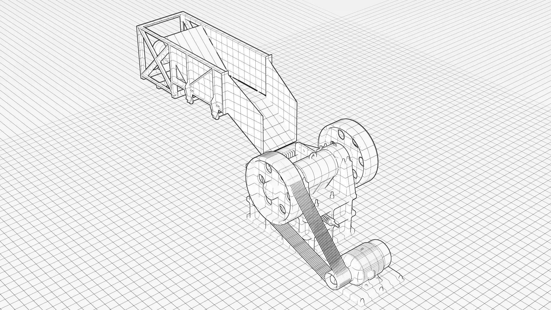 jaw crusher 3D model_3